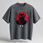 The Strongest Cat Oversized Cotton T-Shirt