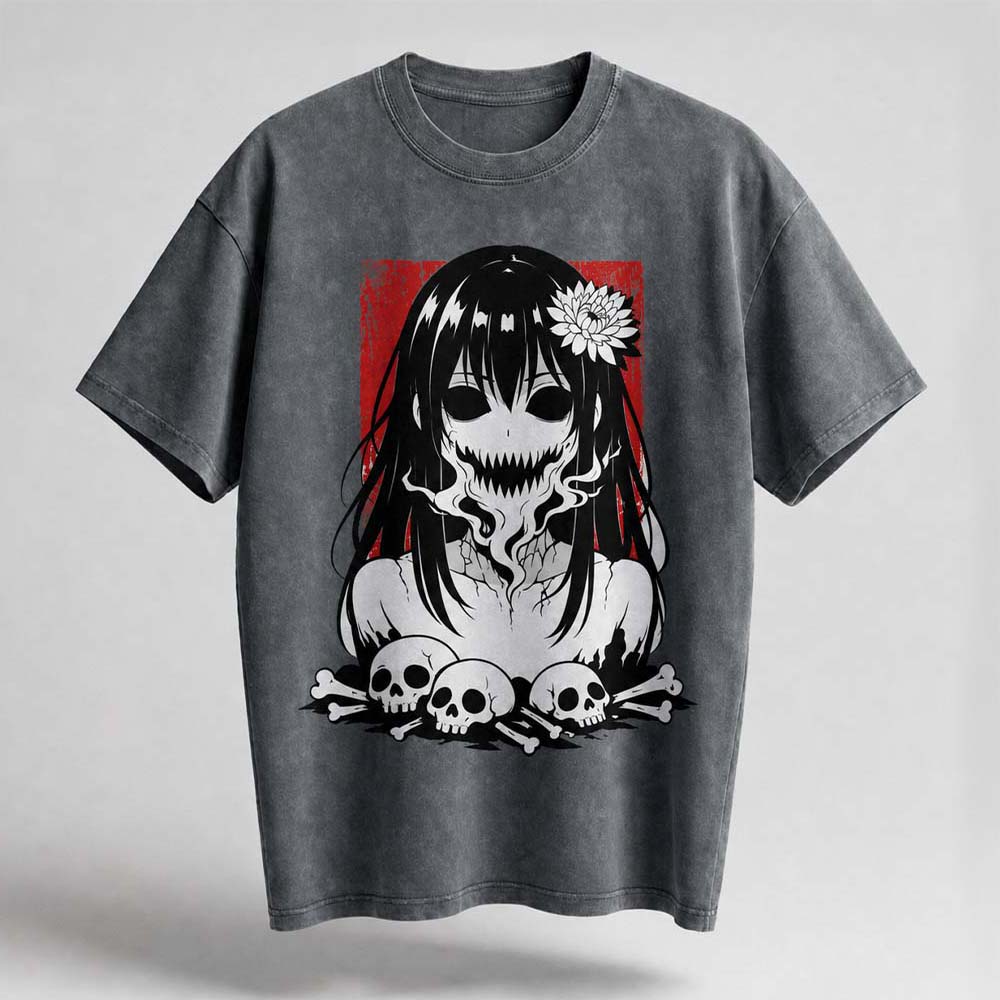Ghost Girl Oversized Cotton T-Shirt