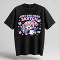 Just One More Sketch Oversized Cotton T-Shirt