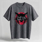 Baka Cat Oversized Cotton T-Shirt