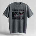 Anime Is Life "System Error" Oversized Cotton T-Shirt