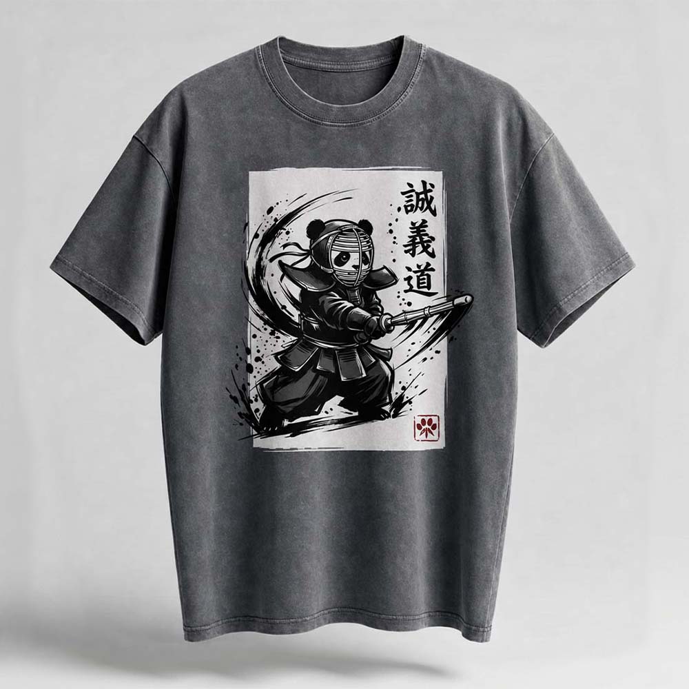 Kendo Panda Oversized Cotton T-Shirt