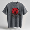 Dead Tree Crow Oversized Cotton T-Shirt