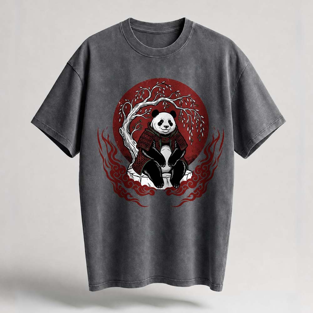 Panda Zen Oversized Cotton T-Shirt