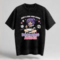 Drawing Anime Oversized Cotton T-Shirt