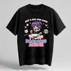 Drawing Anime Oversized Cotton T-Shirt