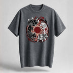 Koi Yin Yang Oversized Cotton T-Shirt