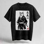 Samurai Shiba Inu Oversized Cotton T-Shirt