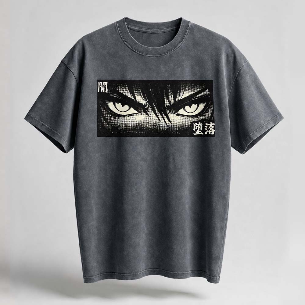 Anime Eyes Oversized Cotton T-Shirt