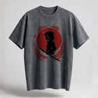 Samurai Hooded Oversized Cotton T-Shirt