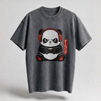 Gamer Panda Oversized Cotton T-Shirt