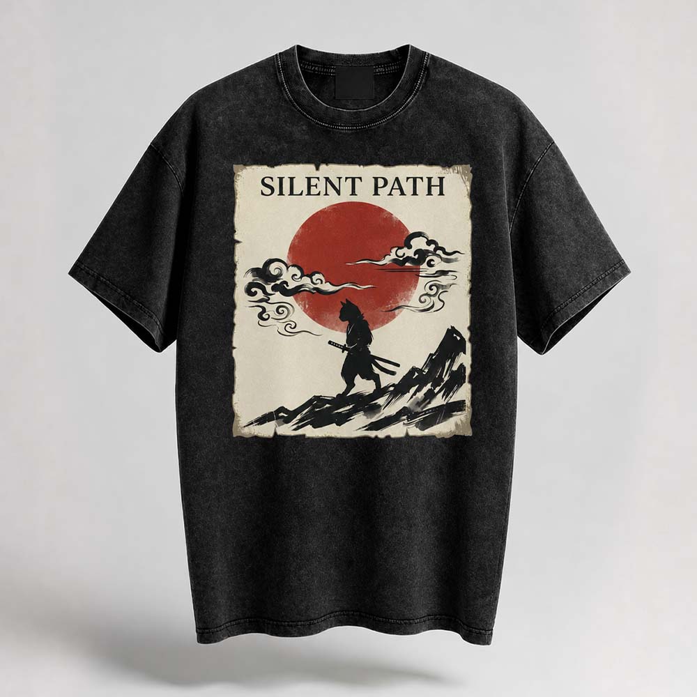 SILENT PATH Oversized Cotton T-Shirt