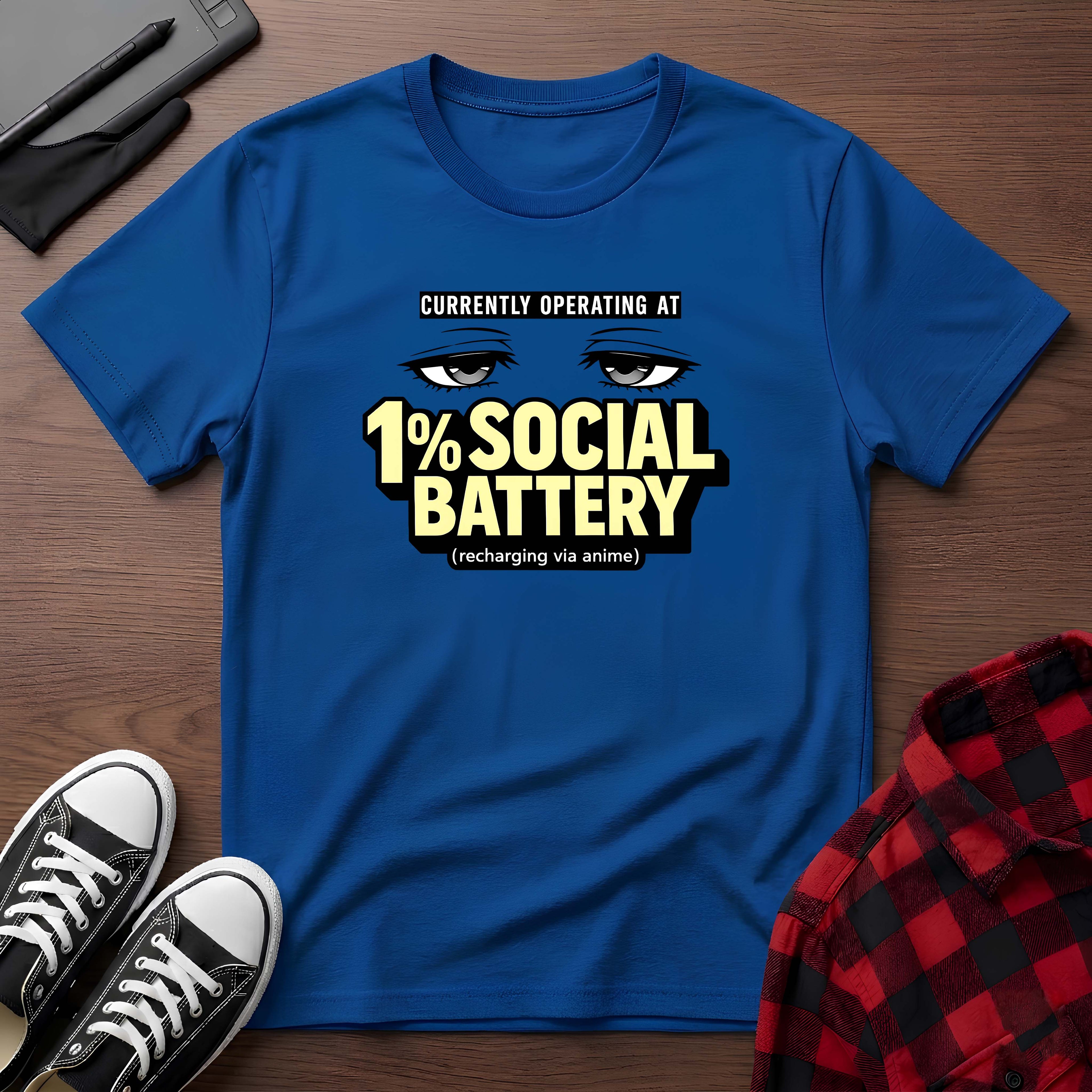 1% Social Battery T-Shirt