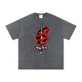Snow Washed Oversized Cotton T-Shirt
