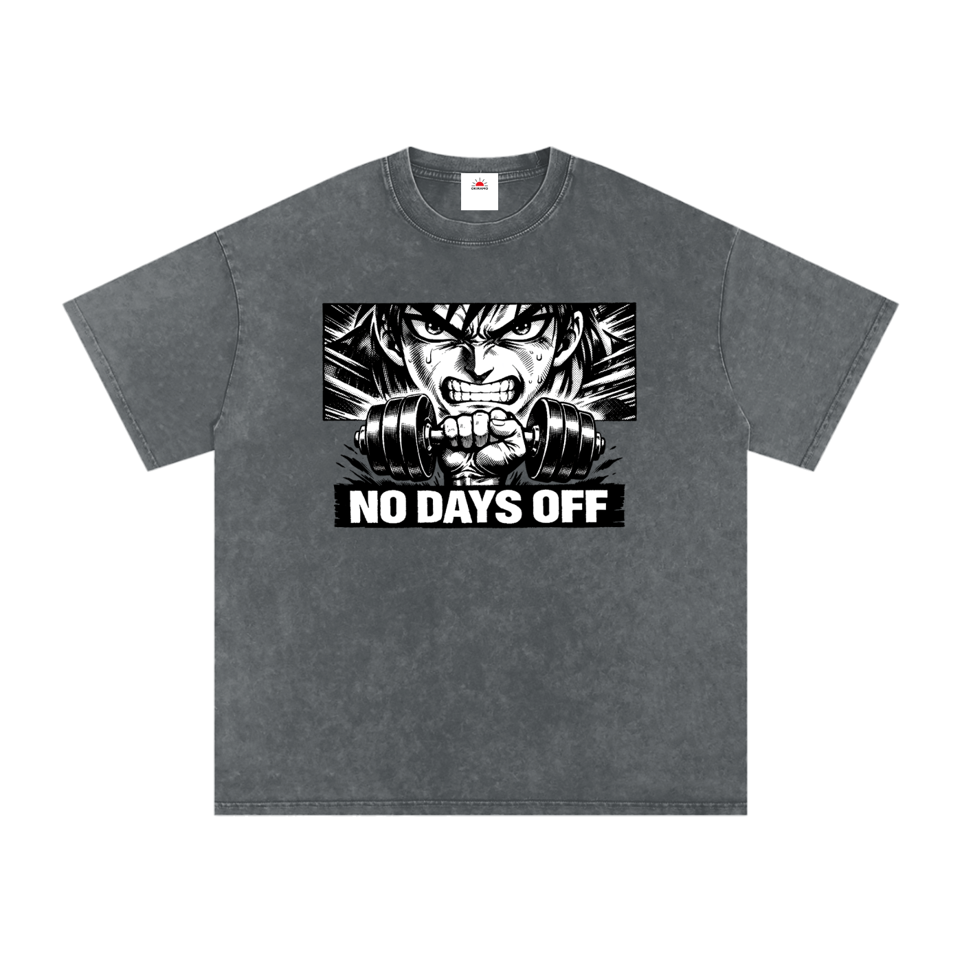 Snow Washed Oversized Cotton T-Shirt
