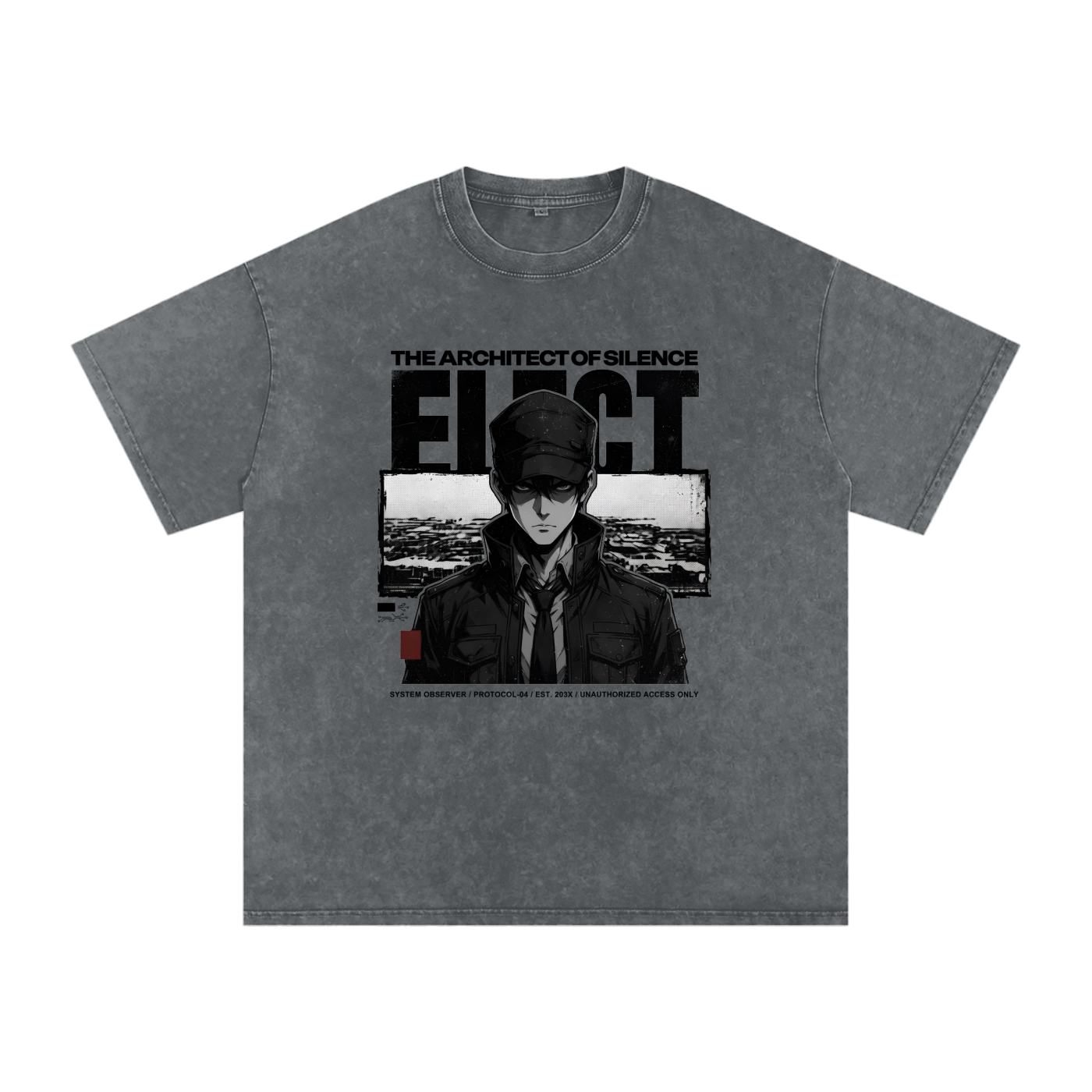 Snow Washed Oversized Cotton T-Shirt