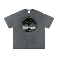 Snow Washed Oversized Cotton T-Shirt