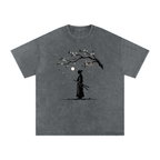 Snow Washed Oversized Cotton T-Shirt