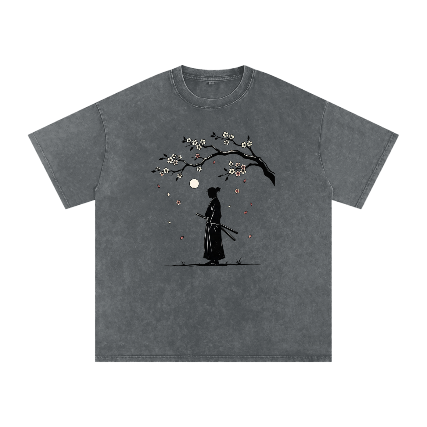 Snow Washed Oversized Cotton T-Shirt