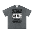 Snow Washed Oversized Cotton T-Shirt