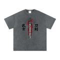 Snow Washed Oversized Cotton T-Shirt