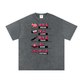 Snow Washed Oversized Cotton T-Shirt