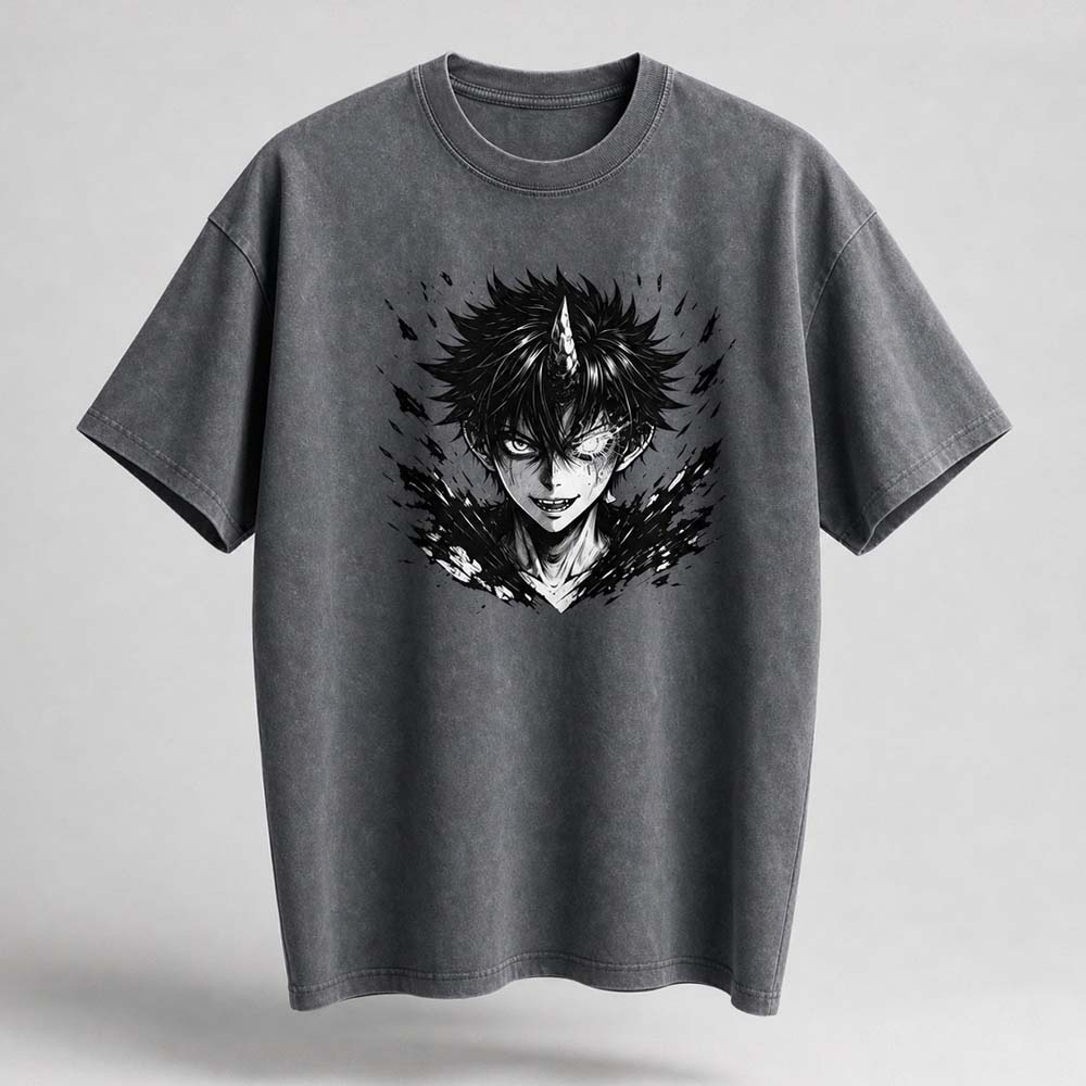 Dark Demon Oversized Cotton T-Shirt