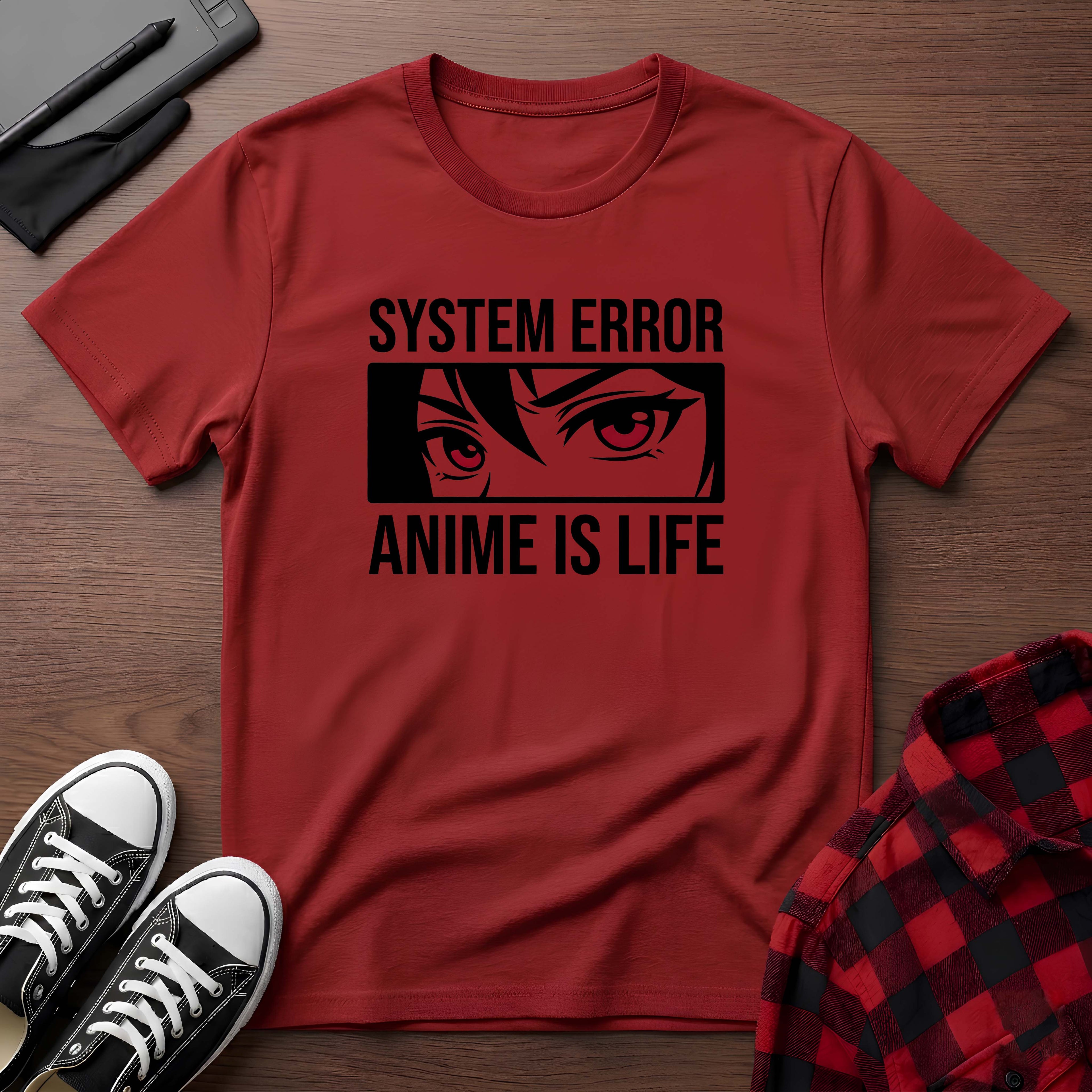 Anime Is Life "System Error" T-Shirt