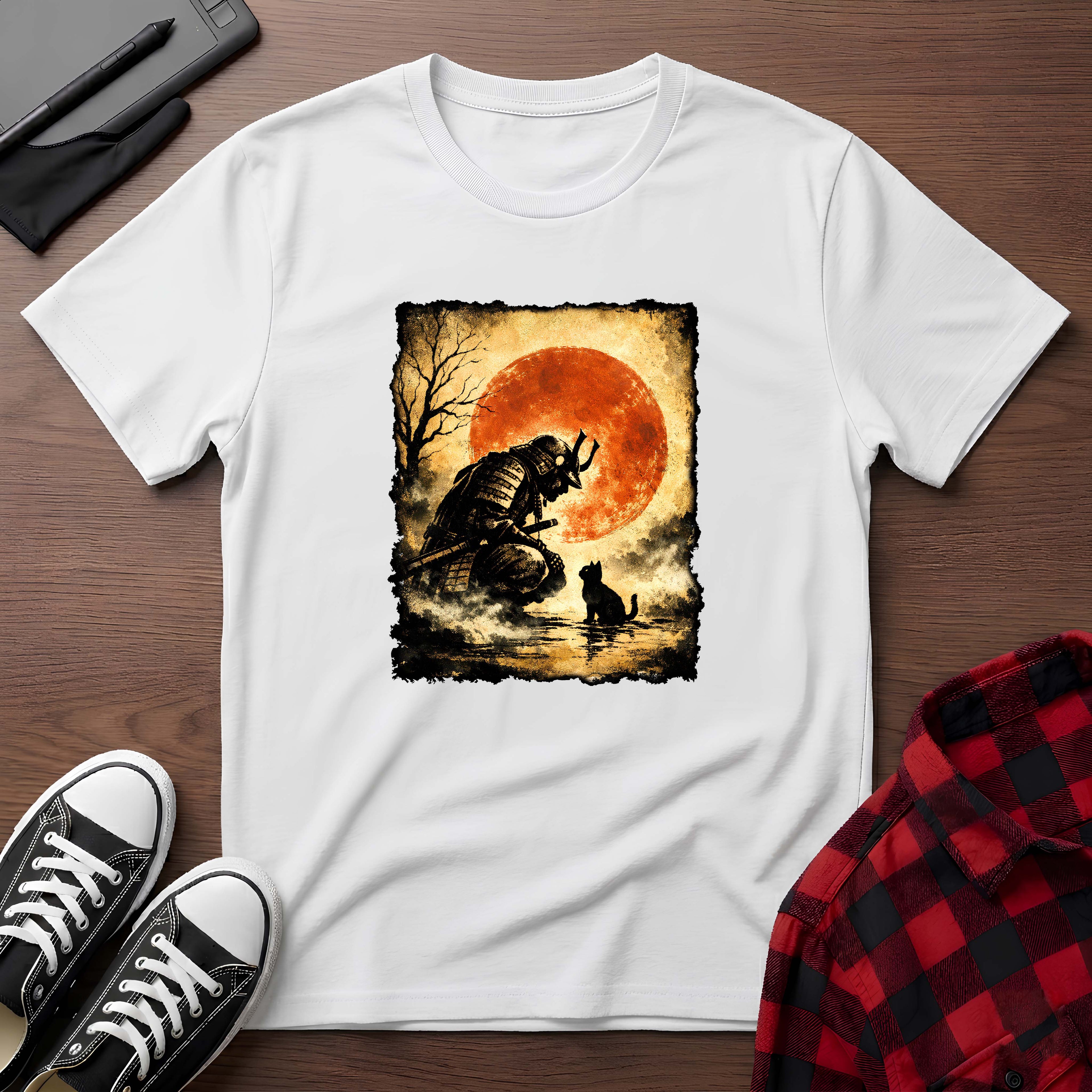 Samurai and the Cat T-Shirt
