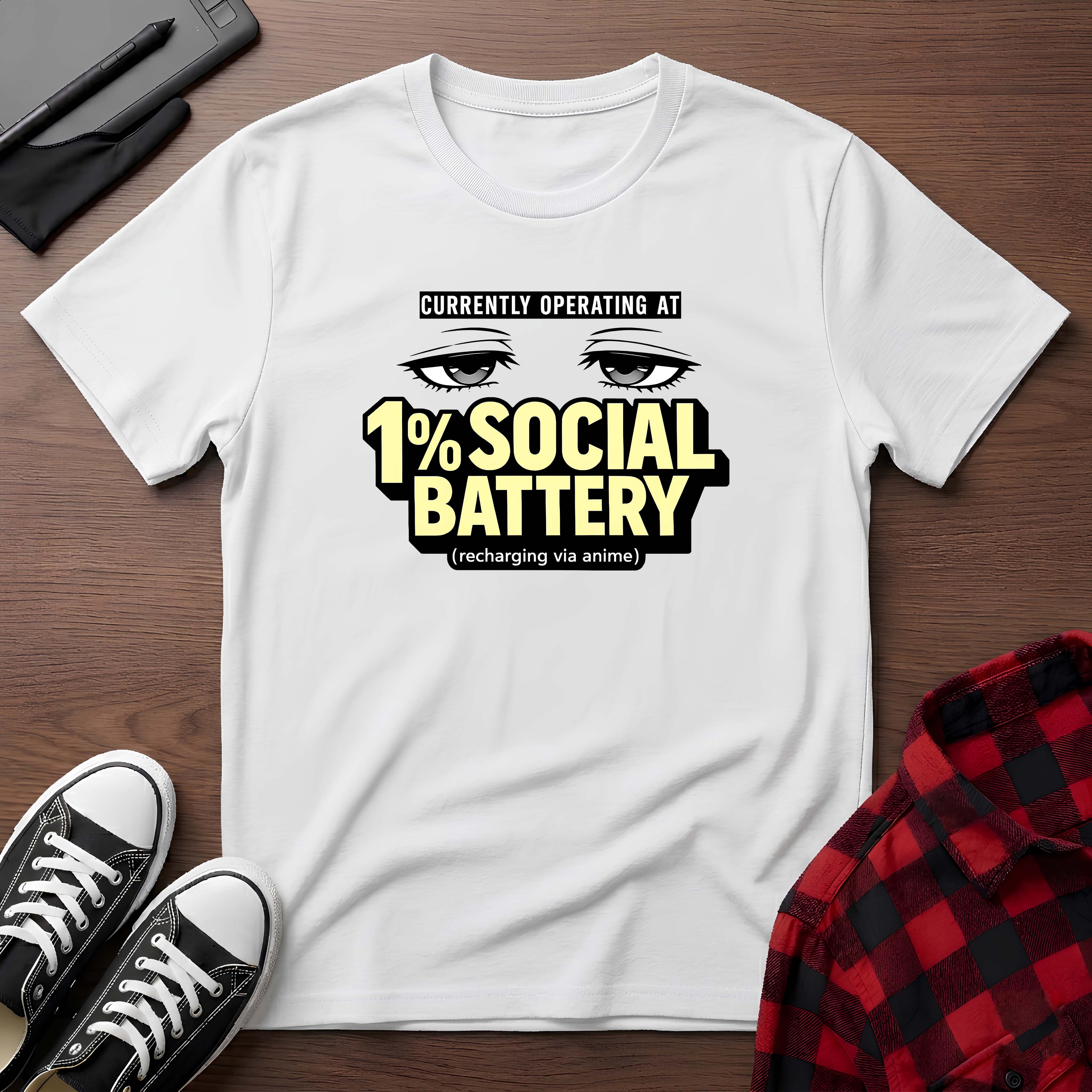 1% Social Battery T-Shirt