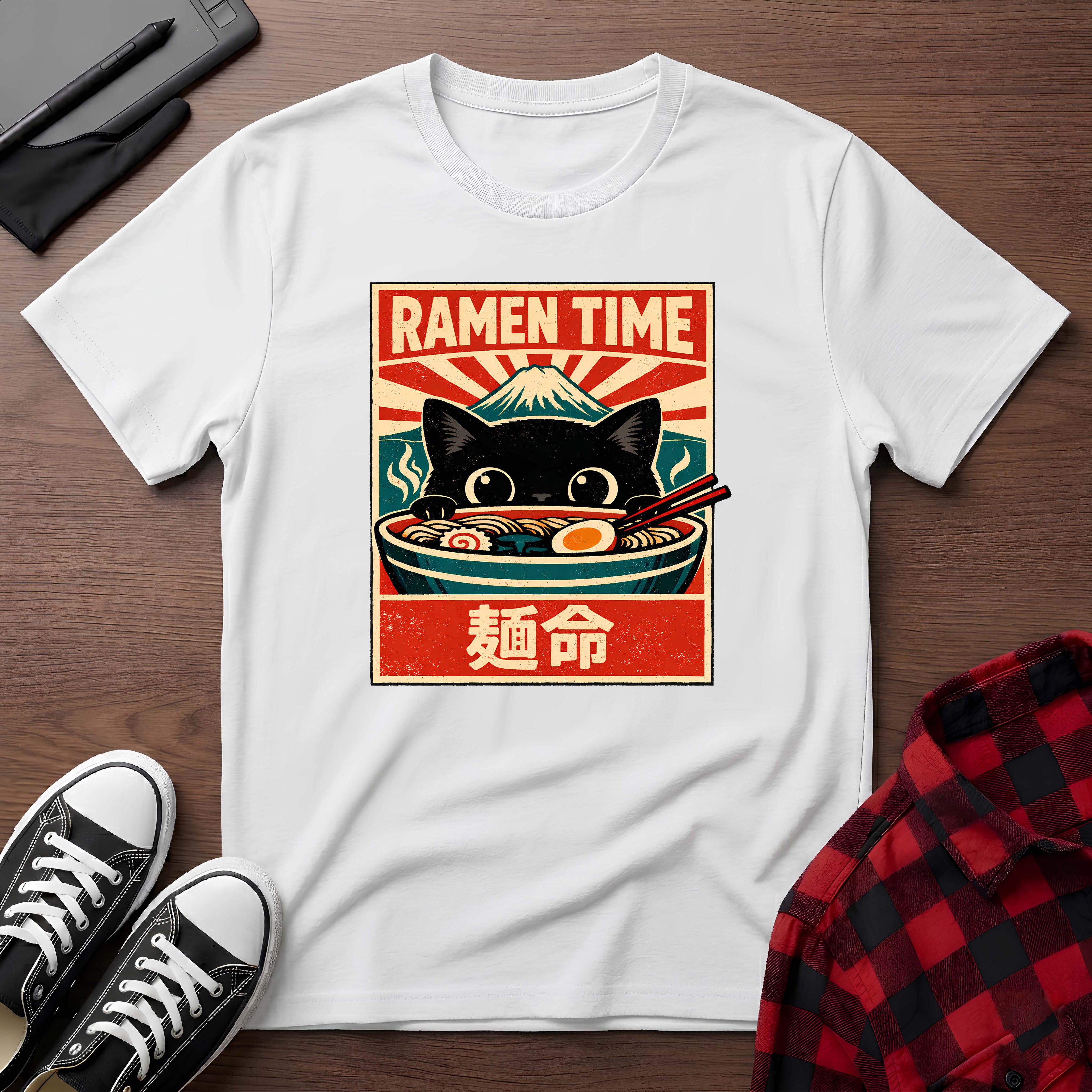 Ramen Time Cat T-Shirt