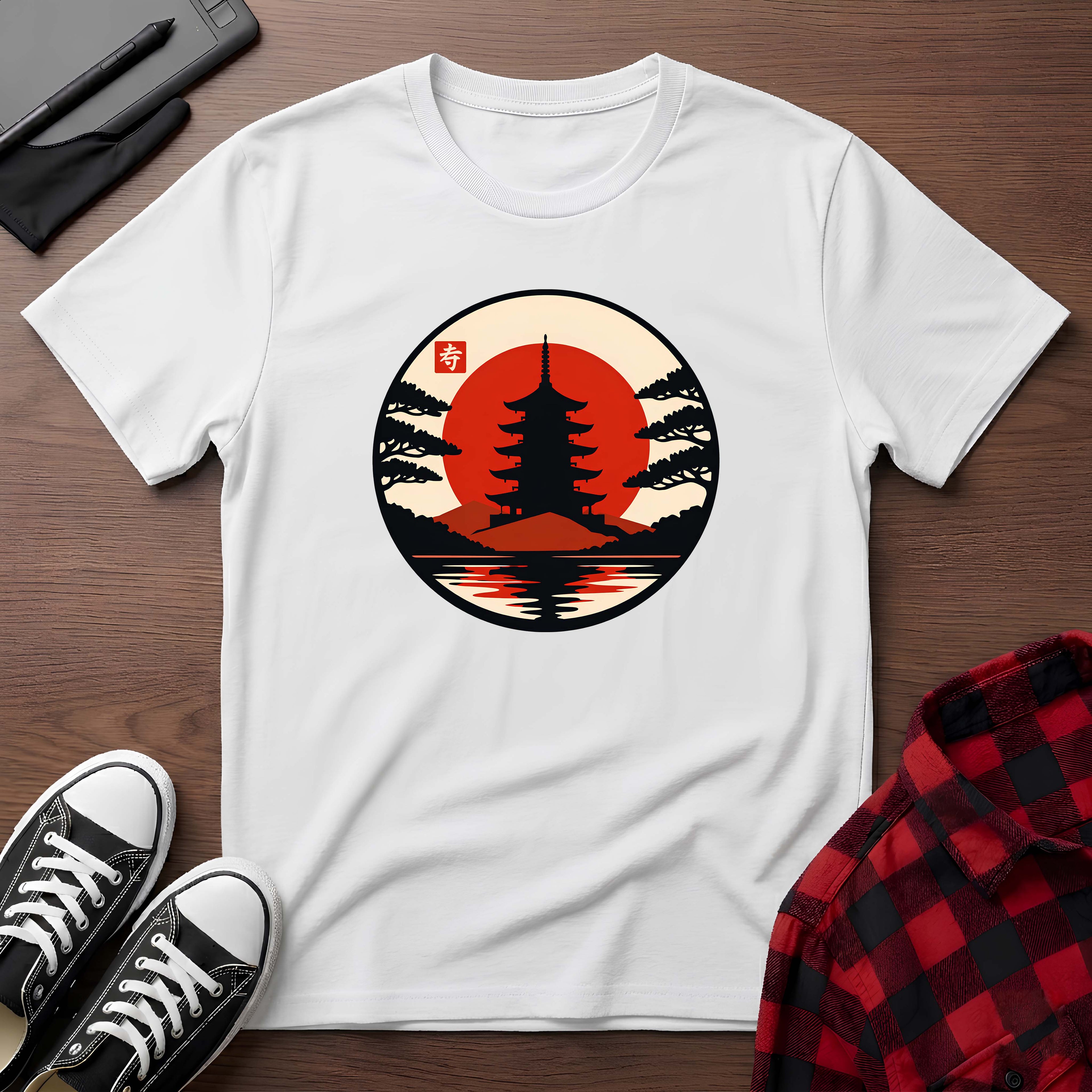 Red Sun Pagoda T-Shirt