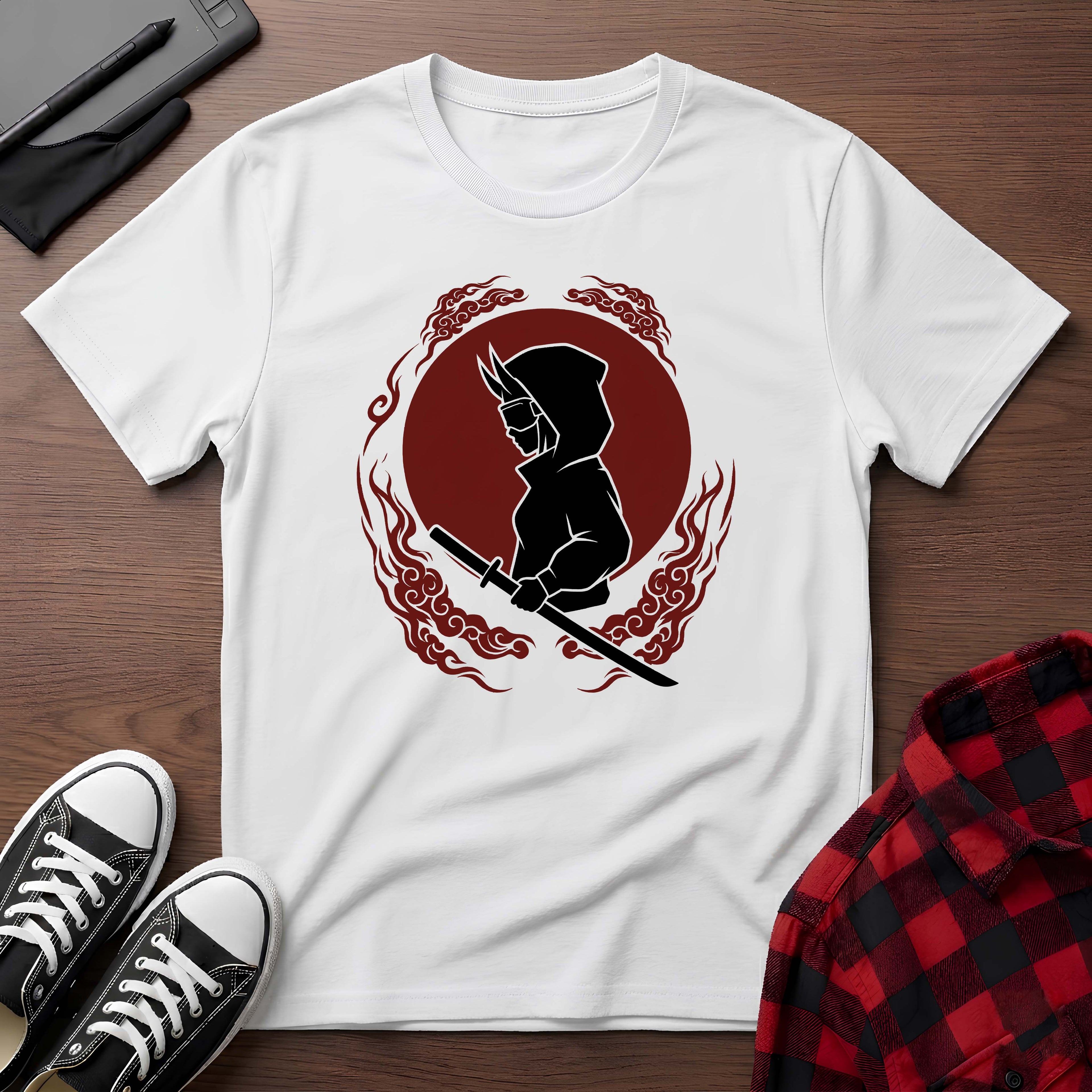 Samurai Hooded Figure T-Shirt